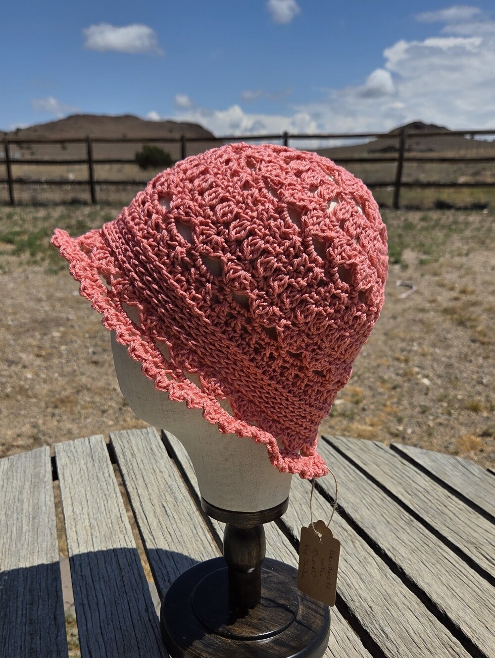 Artisan Handmade Lightweight Cotton Crochet Lacey Boho Summer Bucket Hat